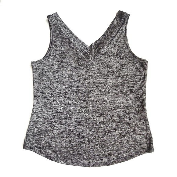 WHBM Small Ladies NEW Silver Tank VNeck - Picture 1 of 6